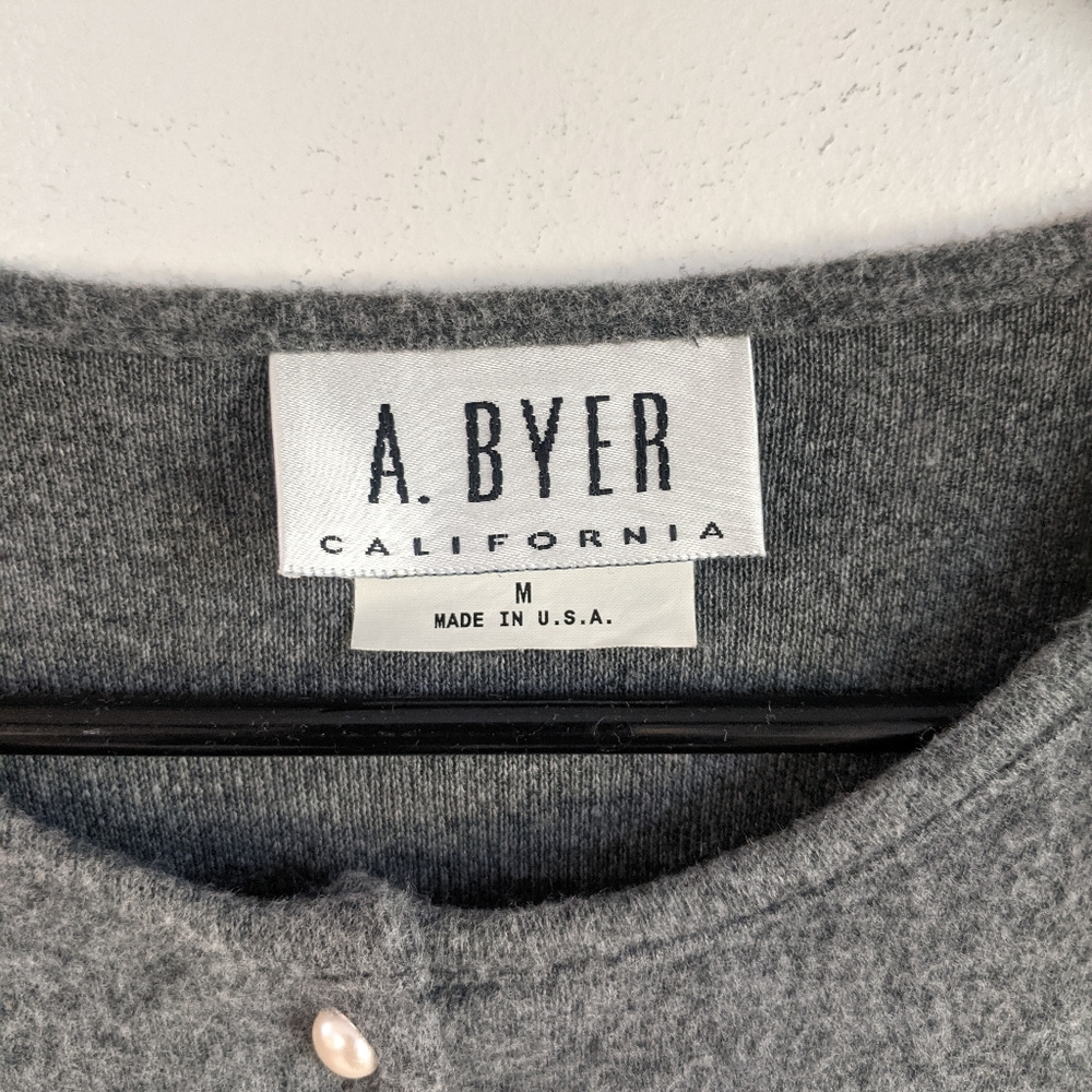 Vintage 90s Cropped Button Down Fuzzy Cardigan - Picture 8 of 9